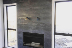 Aged Concrete look Fireplace - Crazy Stone Plaster
